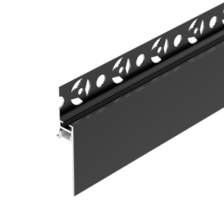 Профиль PLINTUS-FANTOM-H35-2000 BLACK (Arlight, Алюминий) 043665