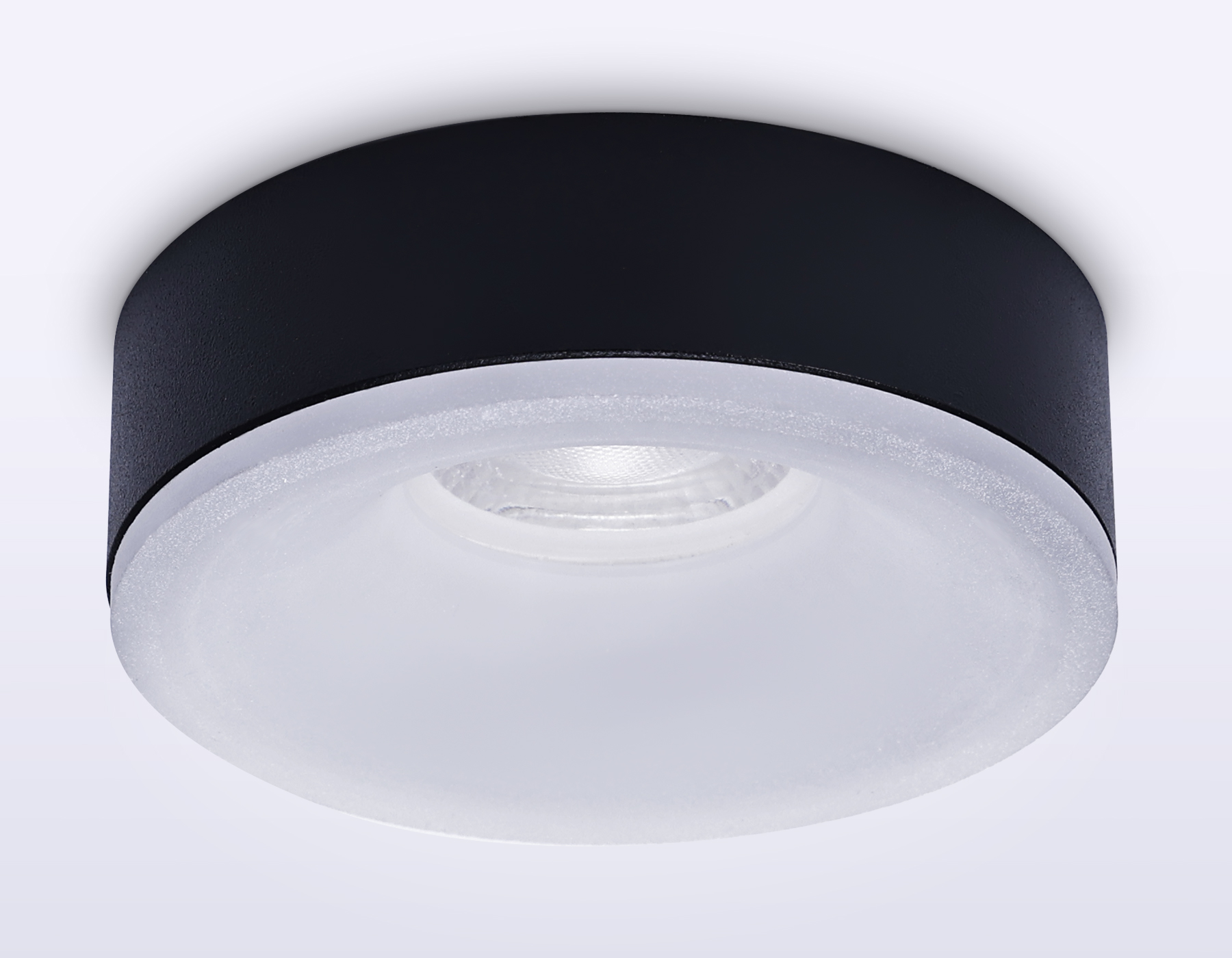 Встраиваемый светильник с акрилом GU5.3 TN3332 SBK/FR черный песок/белый матовый GU5.3 D96*50