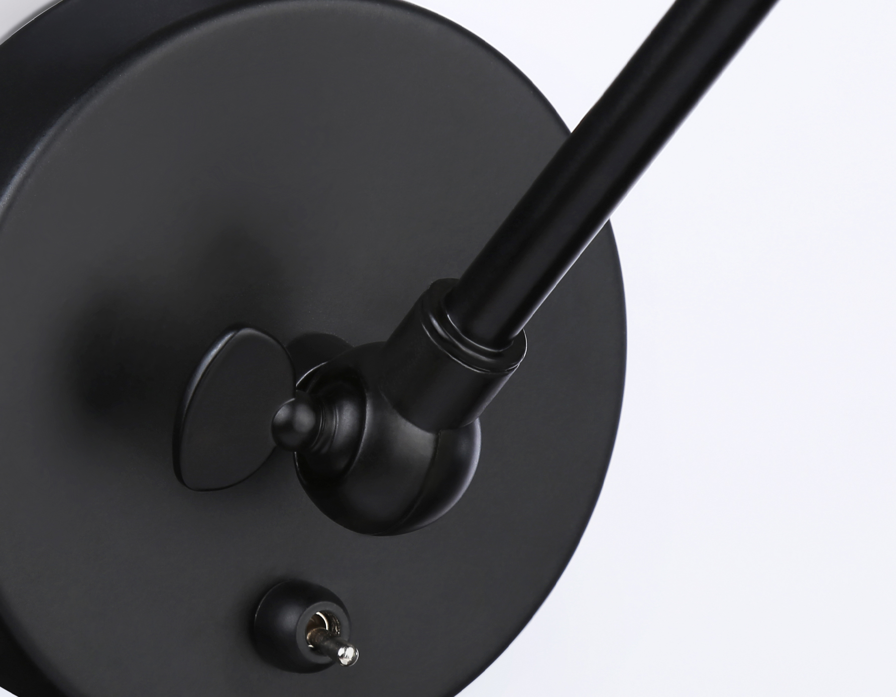 Настенный светильник с выключателем в стиле лофт TR8148 BK черный E27 max 40W 340*120*490