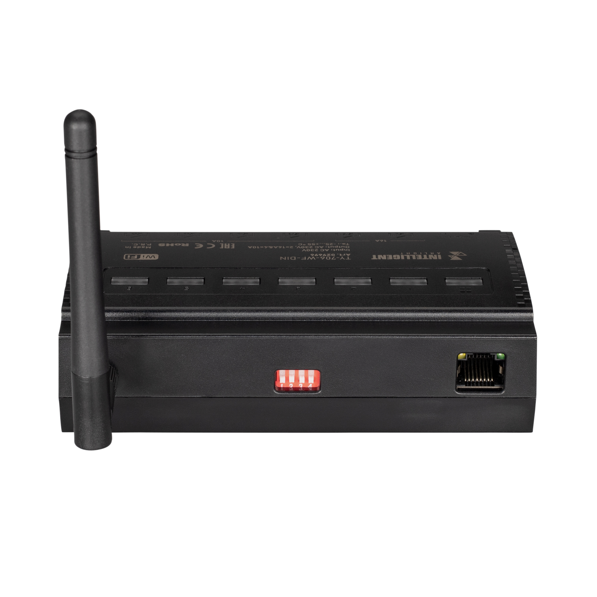 INTELLIGENT ARLIGHT Релейный модуль TY-706-WF-DIN (230V, 2х16A + 4х10А) (IARL, IP20 Пластик, 3 года) 029696