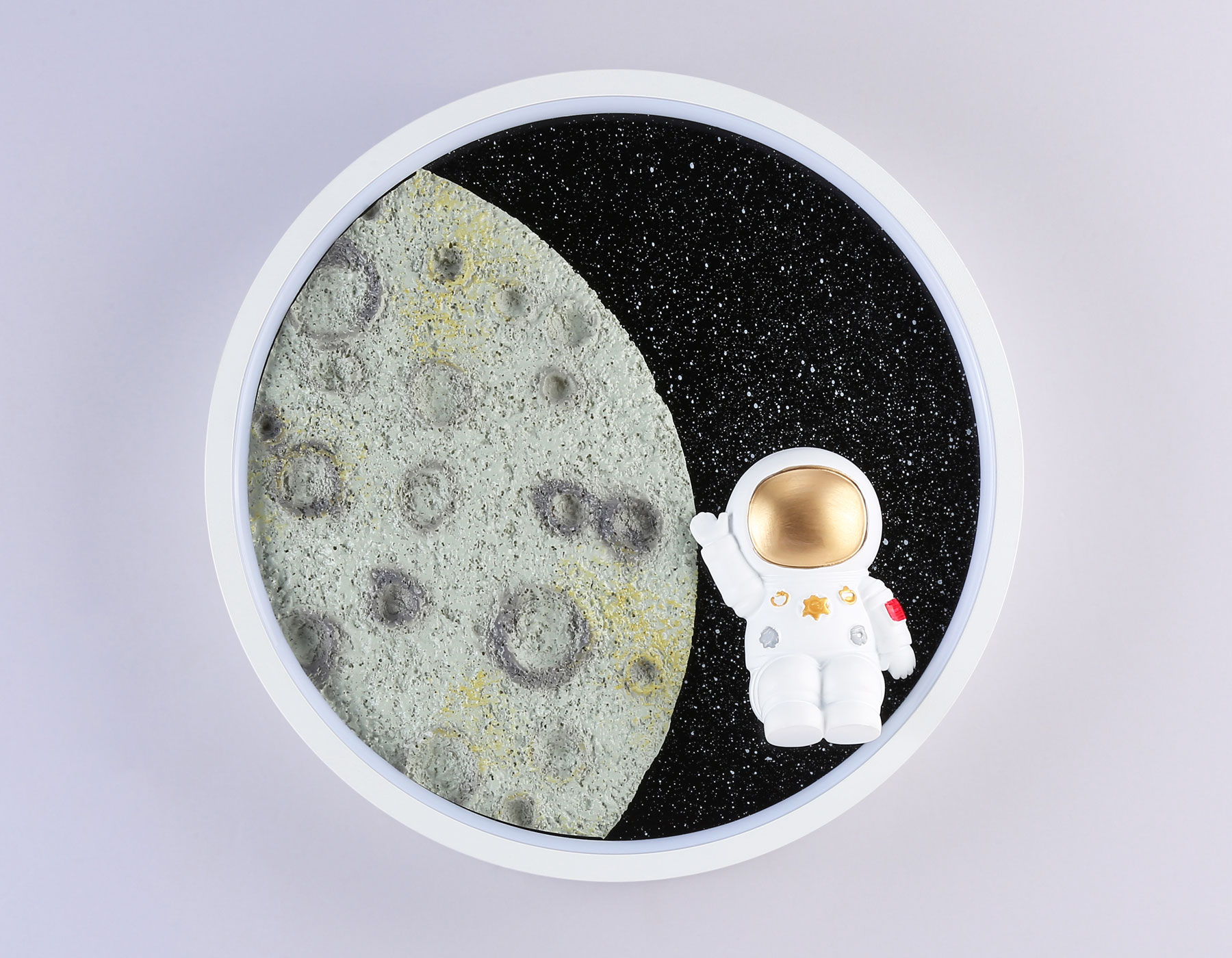 Настенный светодиодный светильник FW11101 SWH белый песок LED 3000K/4200K/6400K 12W D300*35