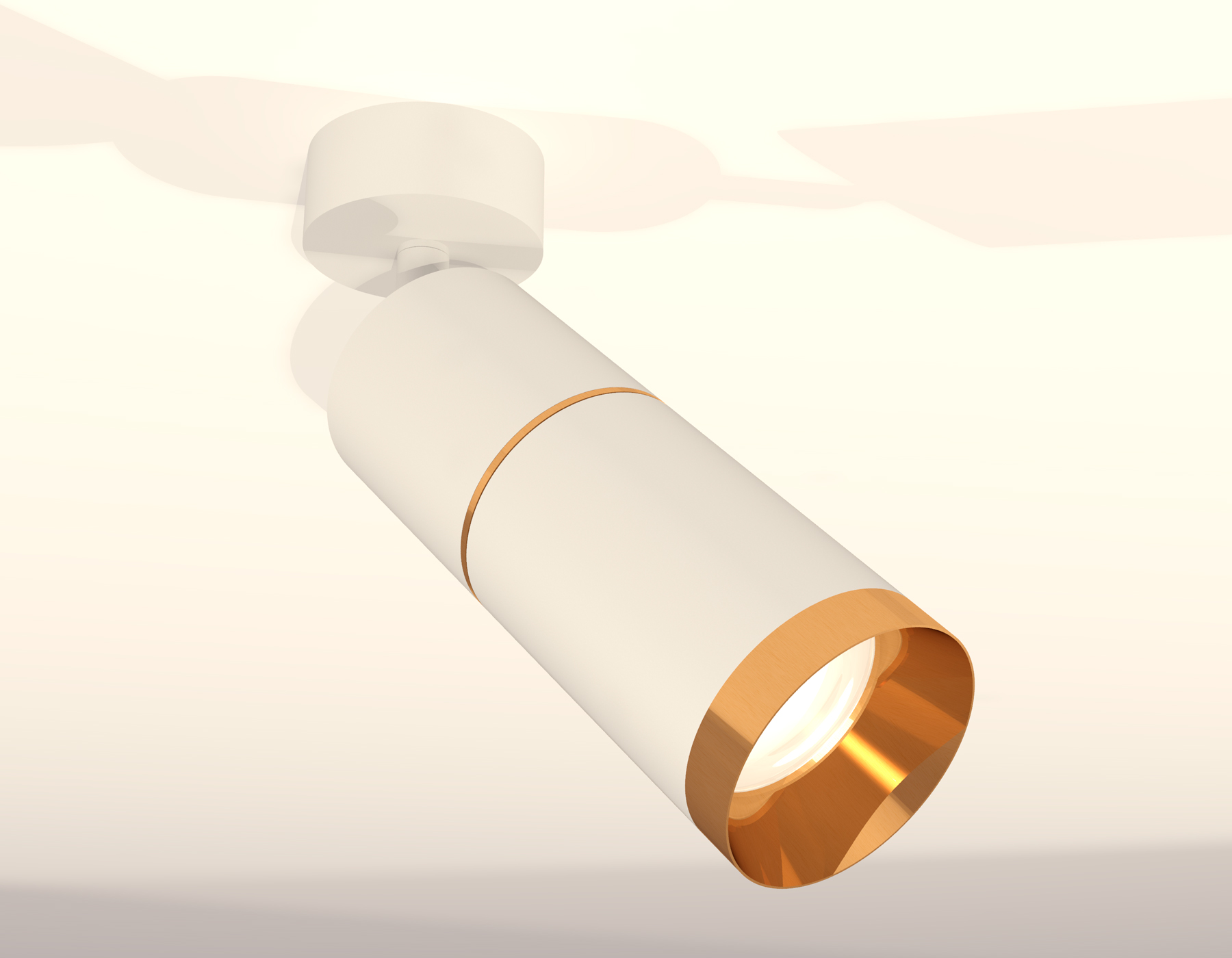 Комплект поворотного светильника XM6312012 SWH/PYG белый песок/золото желтое полированное MR16 GU5.3 (A2202,C6301,A2062,C6312,N6134)