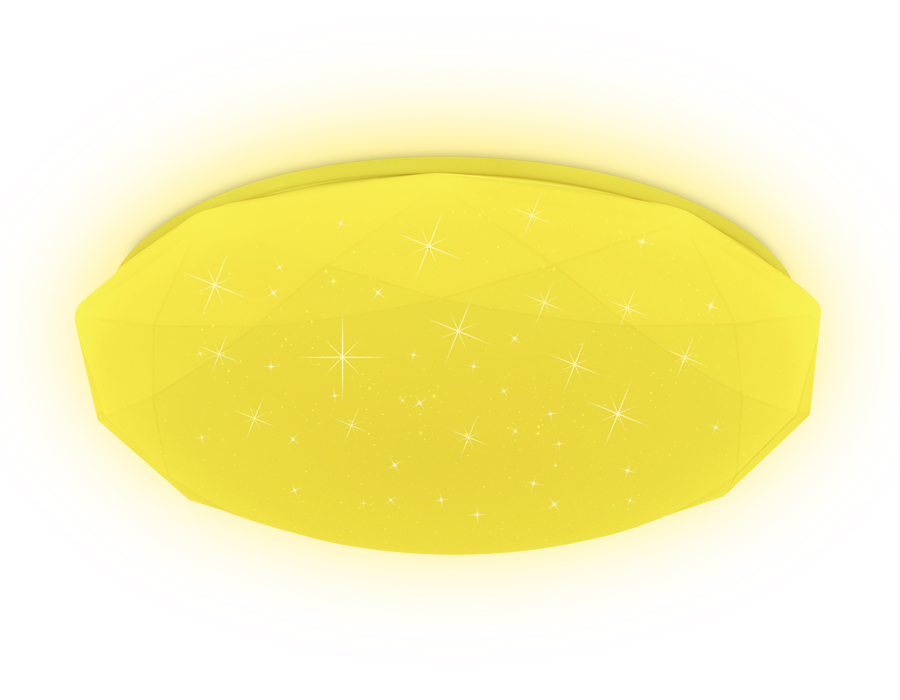 Светодиодный светильник c подсветкой RGB FF418 WH белый 80W D500*90 (ПДУ ИК)