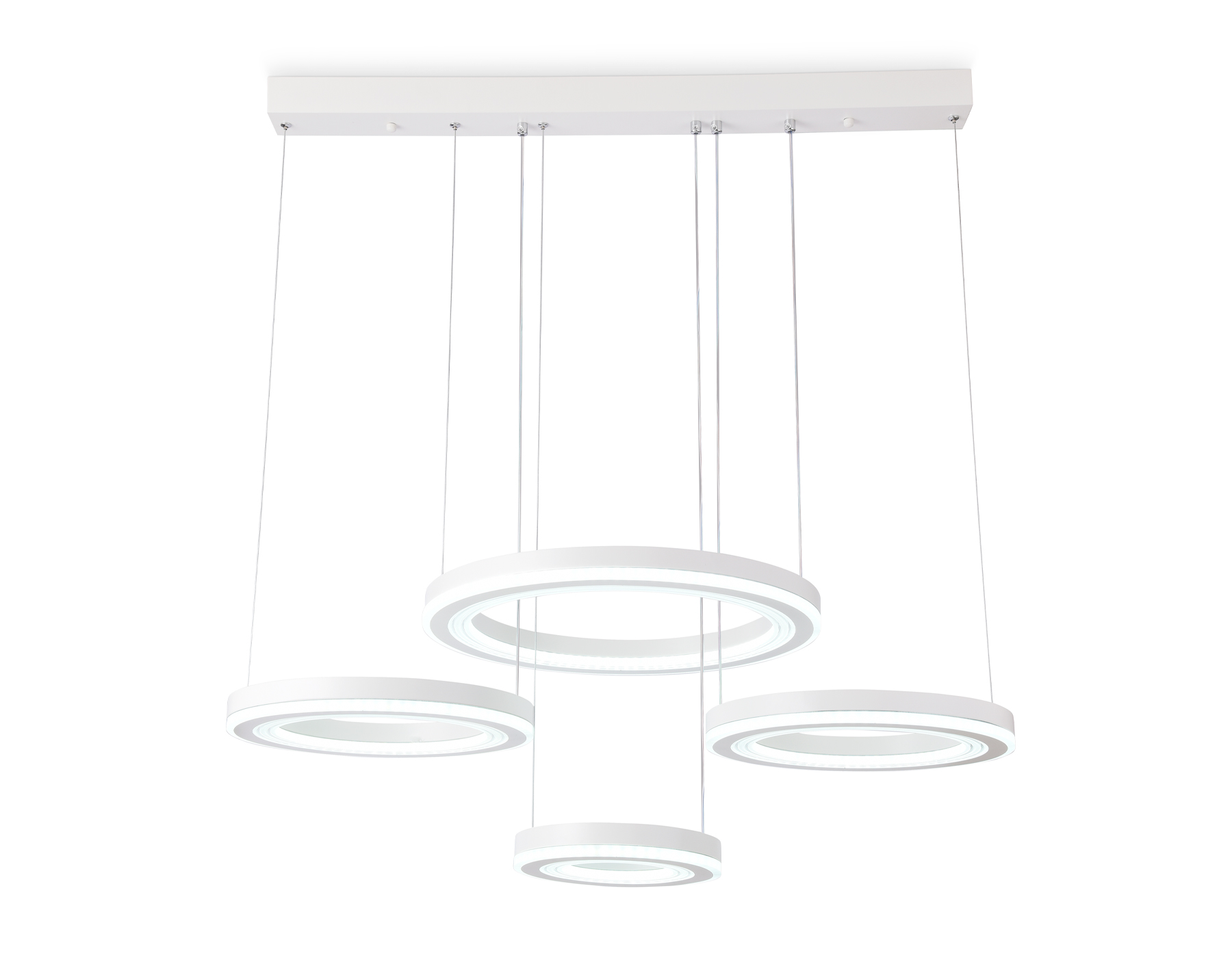 Подвесной светодиодный светильник с пультом FA4325/4 WH белый 3000K/4200K/6400K 168W 770*400*720 (ПДУ РАДИО 2.4G)