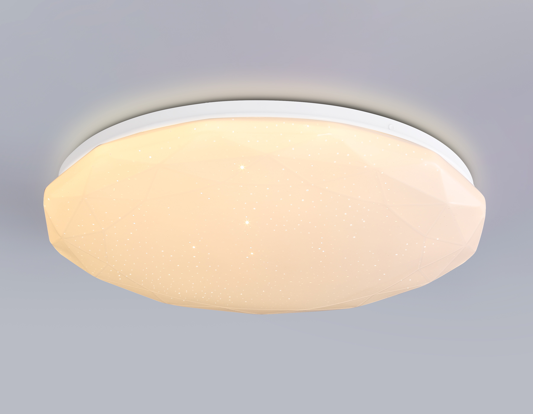 Светодиодный светильник RGB с пультом управления FZ418 WH белый IP20 66W 3000K-6500K+RGB D480*65 (ПДУ ИК)