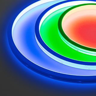 Лента герметичная MOONLIGHT-TOP-B84-13x12mm 24V RGB (12 W/m, IP67, 5m, wire x2) (Arlight, Вывод боковой, 3 года) 041485