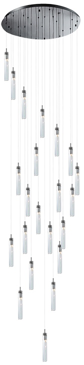 Подвесной светильник хрустальный Newport 4520 452814S black glossy (4528_14_s_black_glossy)