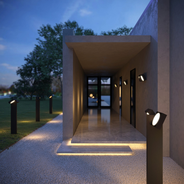 Настенный уличный светильник Elektrostandard Twin 35170D с поворотными плафонами (electrostandart_a064384)