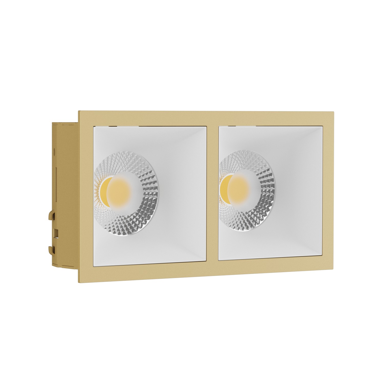 Встраиваемый светильник под сменную лампу Ledron RISE KIT2 Gold-White (2461)