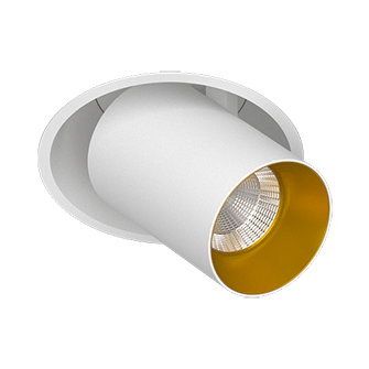 Встраиваемый поворотный светодиодный светильник Ledron EVA DANNY MINI White-Gold TRIAC (10142)