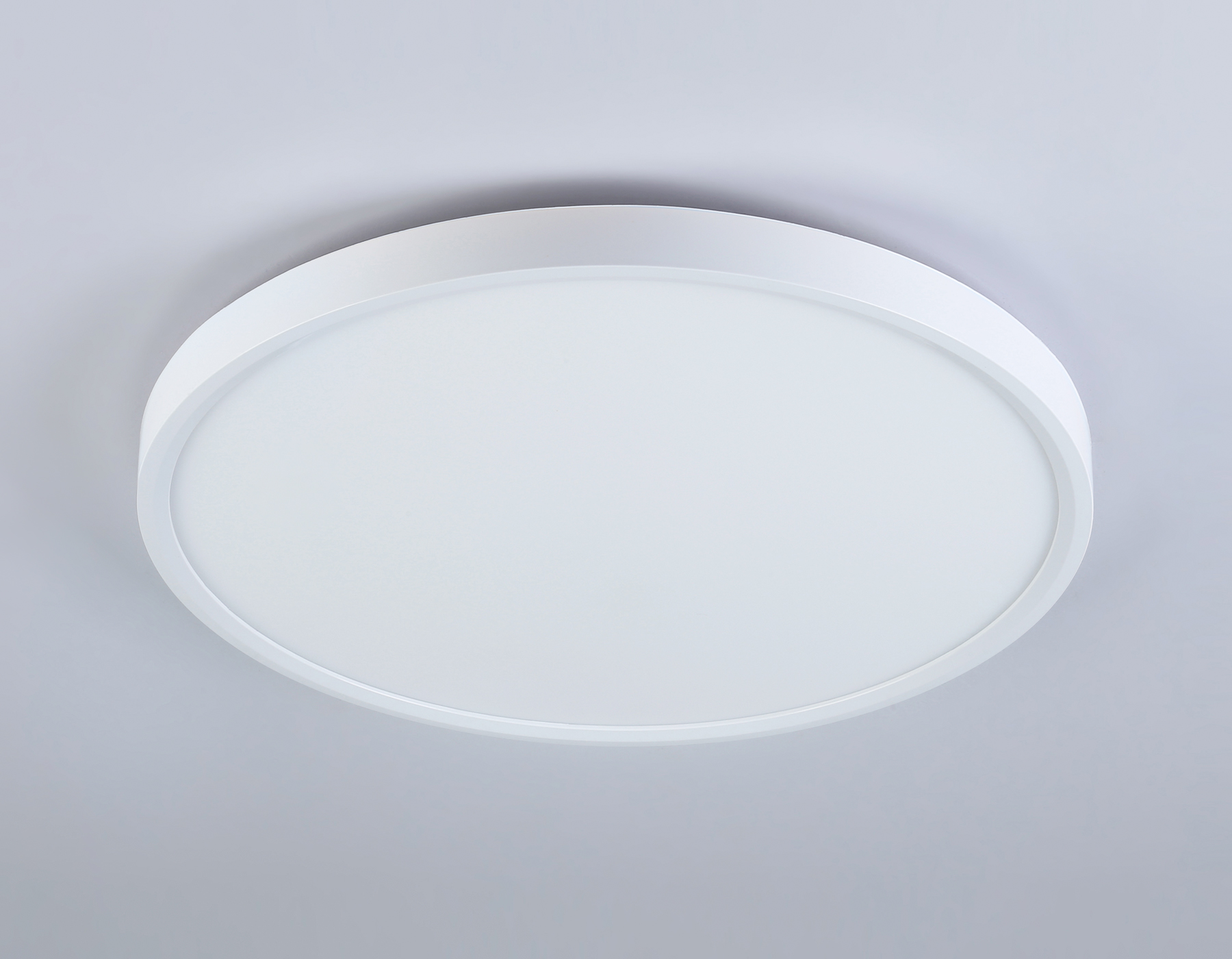 Потолочный светодиодный светильник с подсветкой FZ3001 WH белый IP44 24W+10W 6400+6400К D290*40 (Без ПДУ)