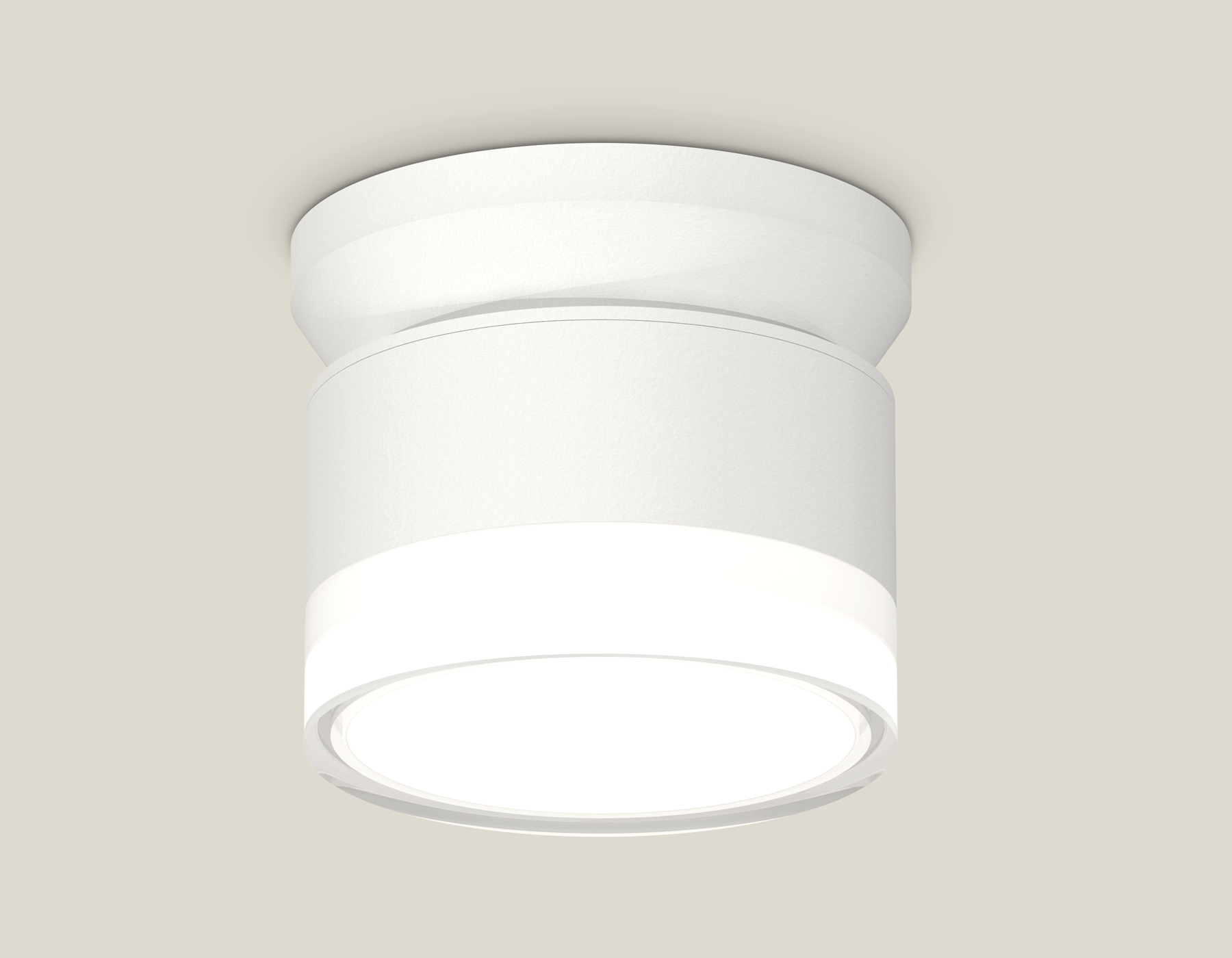 Комплект накладного светильника с акрилом XS8101047 SWH/FR/CL белый песок/белый матовый/прозрачный GX53 (N8901, C8101, N8399)