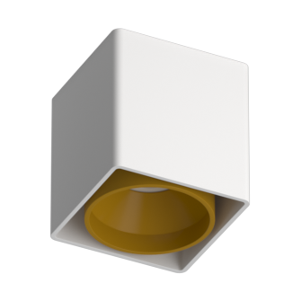 Накладной светильник под сменную лампу Ledron KEA ED GU10 White-Gold (2804)