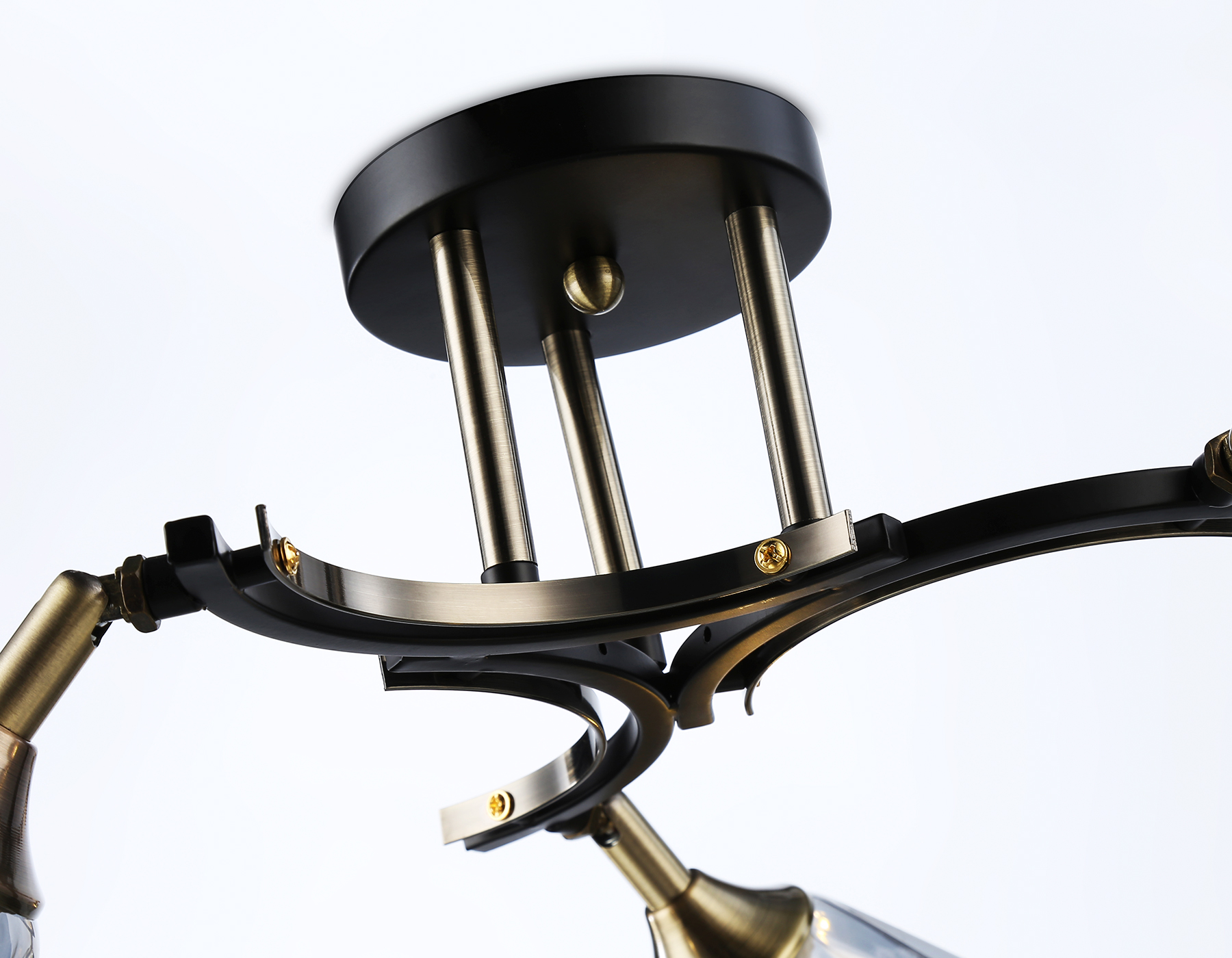 Подвесной светильник TR303038/3 SB/BK/SM бронза/черный/дымчатый E27/3 max 40W D620*270