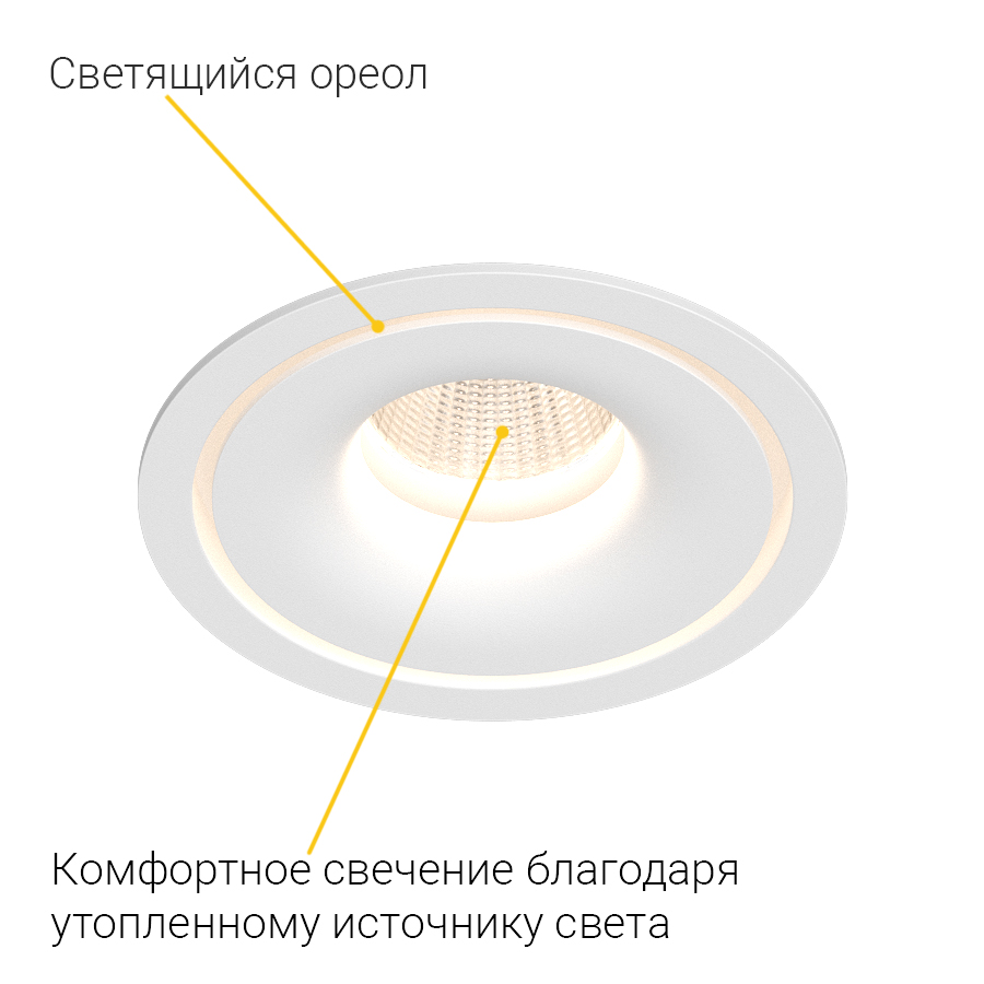 Встраиваемый светодиодный светильник Ledron LH10 White (2133)