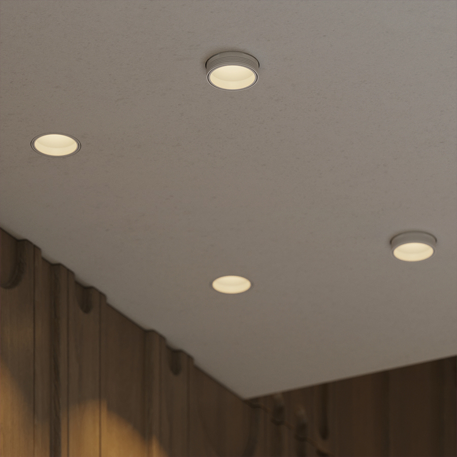 Встраиваемый светильник под сменную лампу Ledron KEA R H KIT1 White (8564)