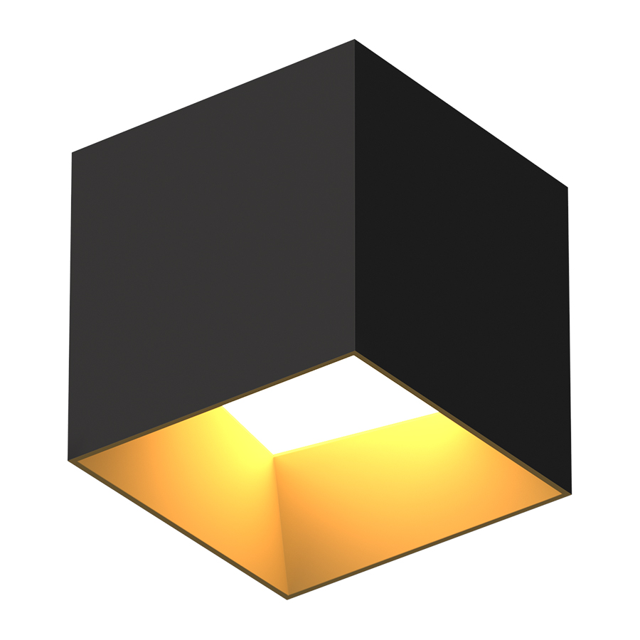 Накладной светодиодный светильник Ledron SKY OK Black-Gold (2676)