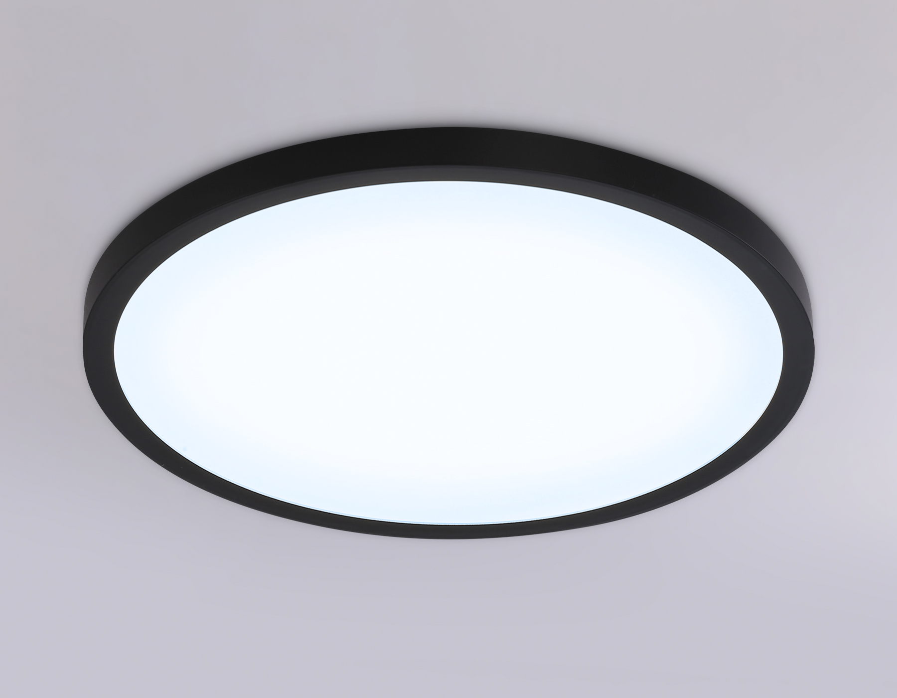 Светильник светодиодный ультратонкий с высокой степенью защиты IP54 FZ1961 BK черный IP54 40W 5000K D470*15 (Без ПДУ)