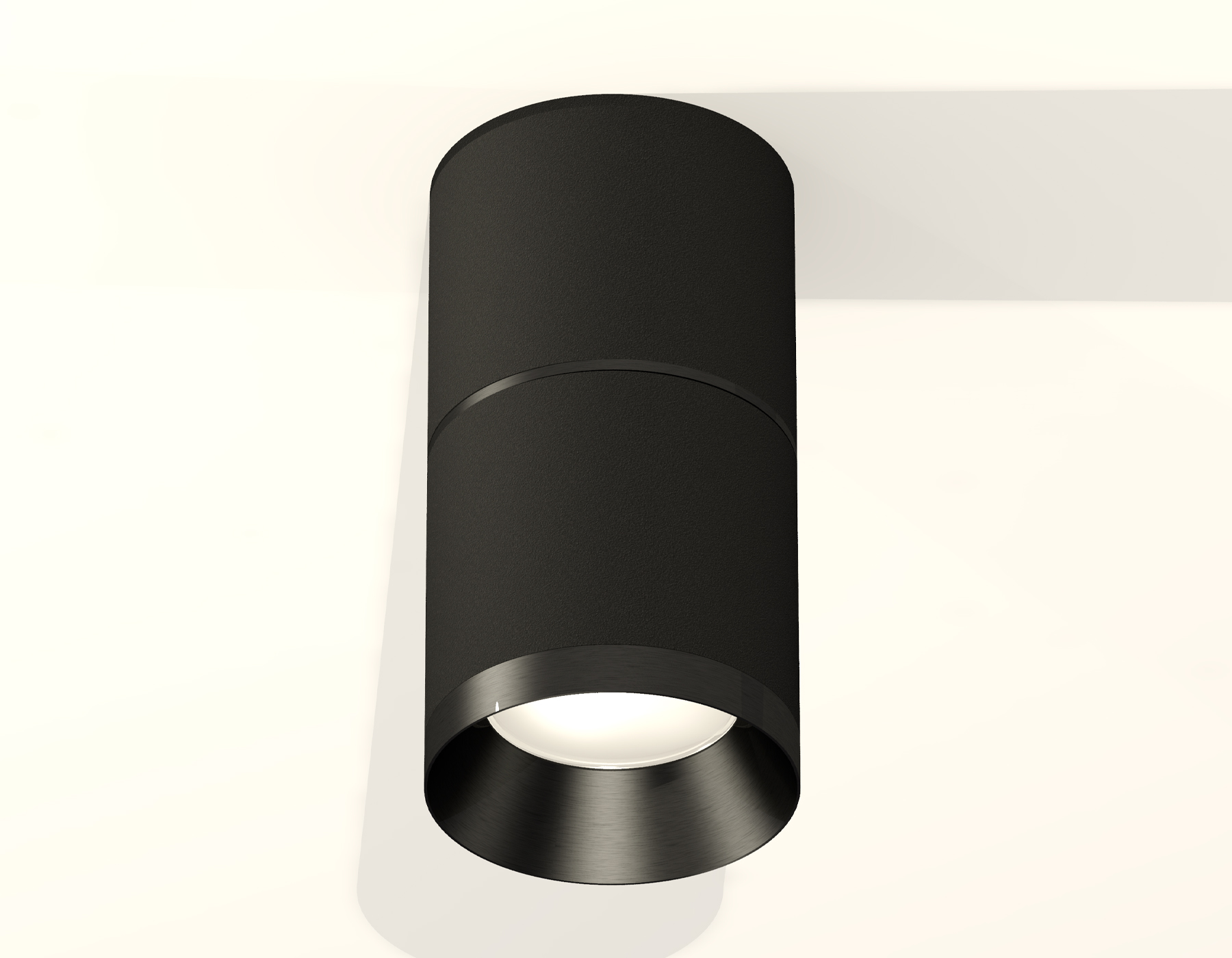 Комплект накладного светильника XS7402161 SBK/PBK черный песок/черный полированный MR16 GU5.3 (C7402, A2071, C7402, N7031)