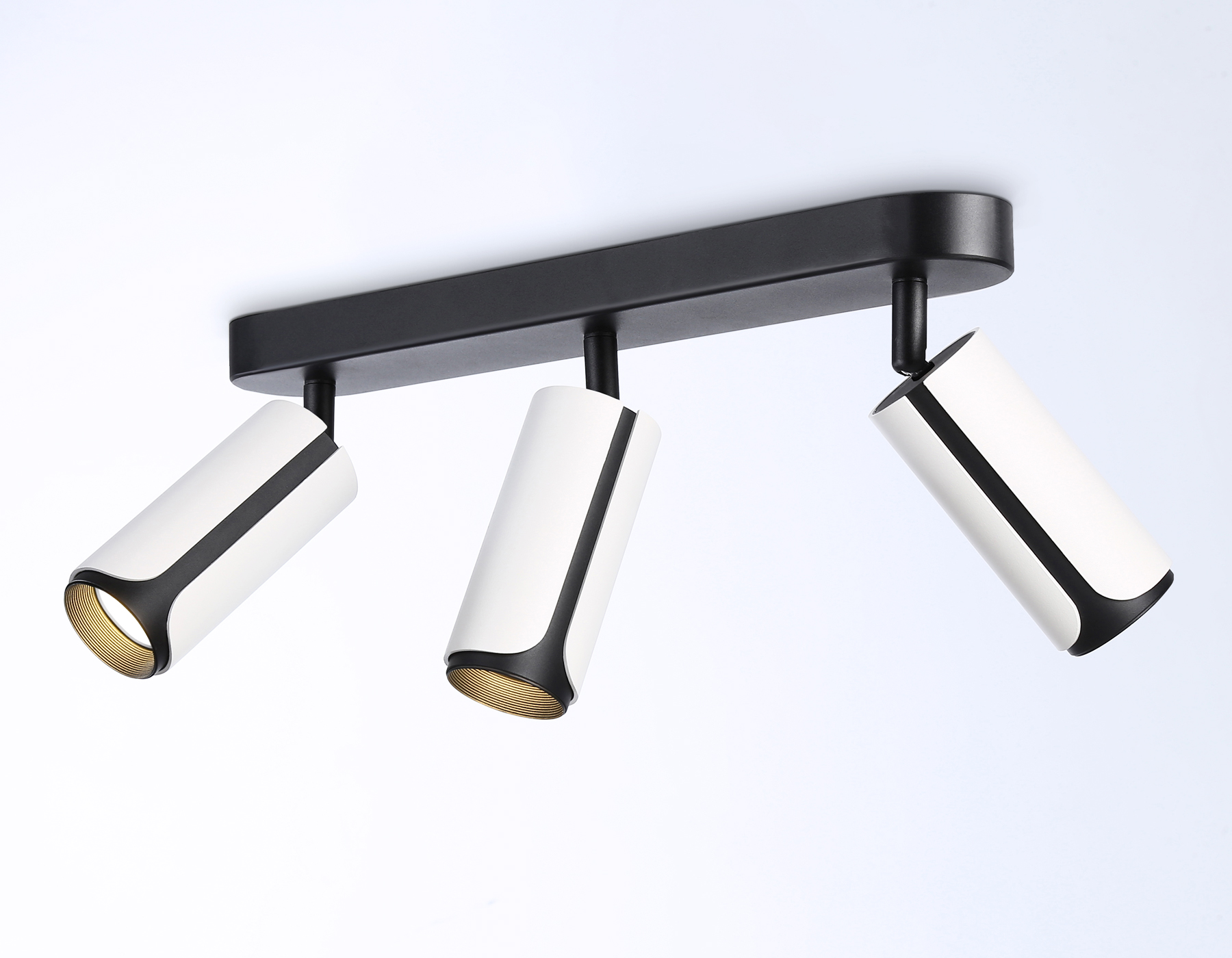 Настенно-потолочный поворотный спот со сменной лампой GU10 TN51603/3 WH/BK белый/черный GU10/3 380*60*195