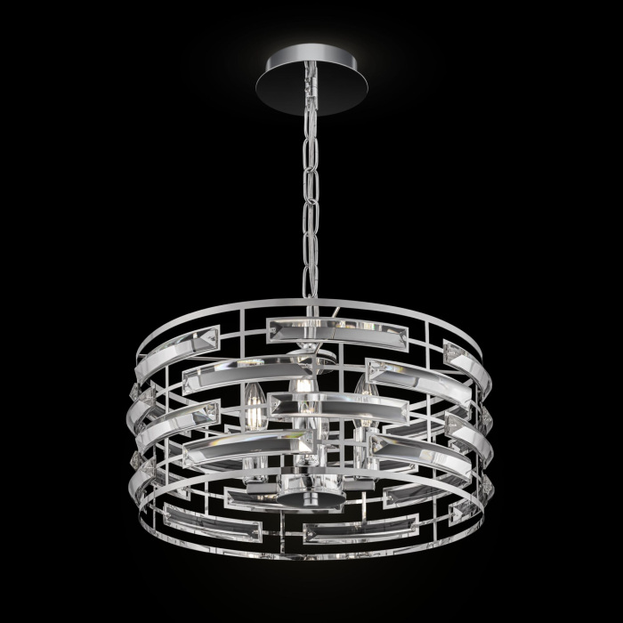 Подвесной светильник хрустальный Frontera MOD067PL-04CH (mod067pl-04ch)