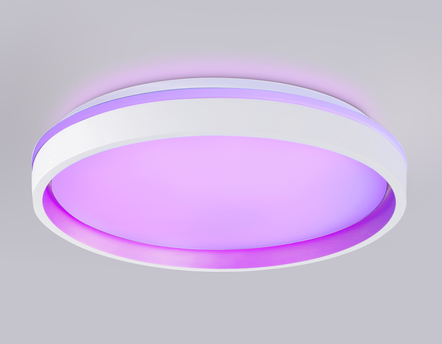 Светодиодный светильник RGB с пультом управления FZ607 WH/GD белый/золото IP20 66W 3000K-6500K+RGB D490*85 (ПДУ ИК)