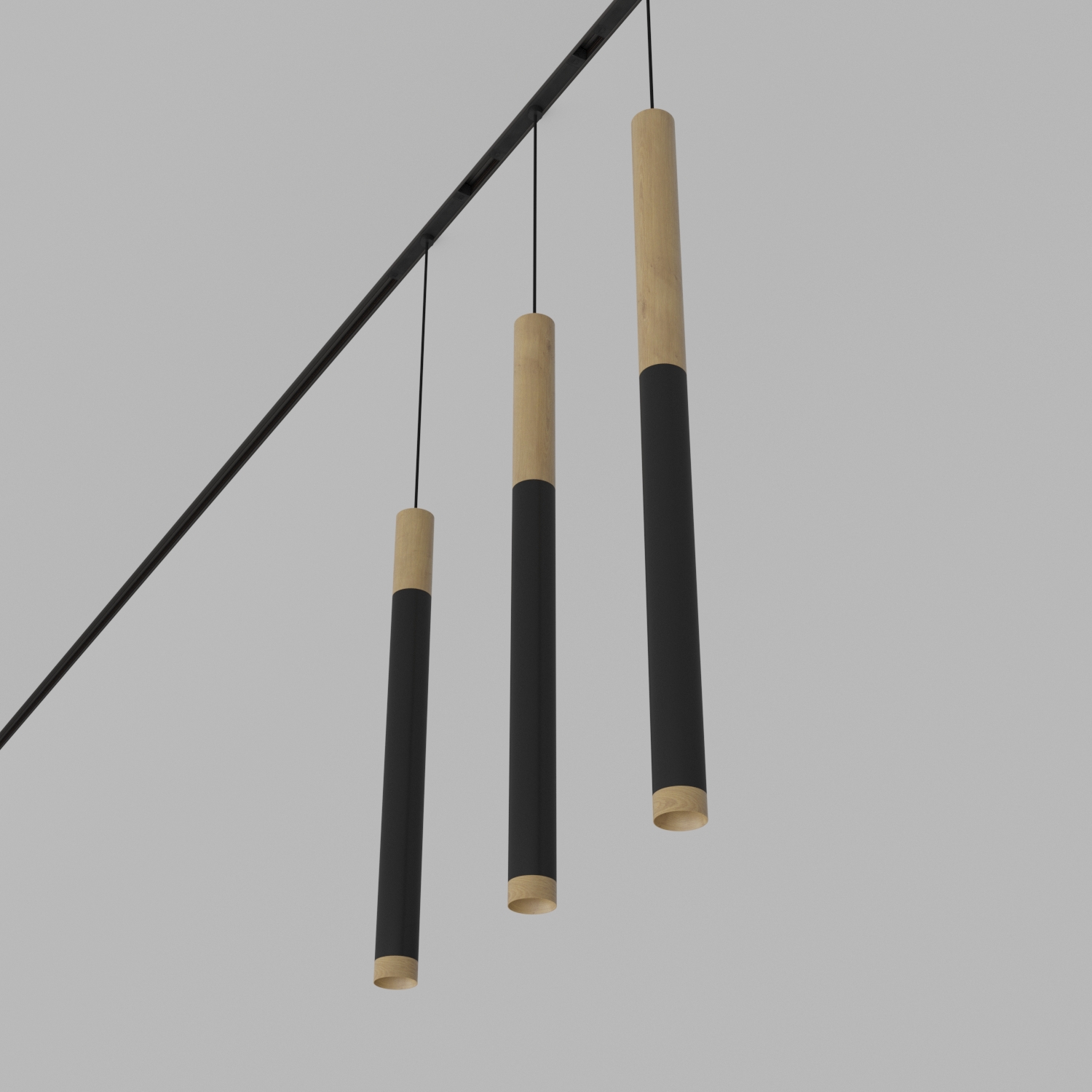 Светодиодный светильник для магнитной системы Ledron Sagi T40 Wooden 300 Zigbee Black 4000K (10820)