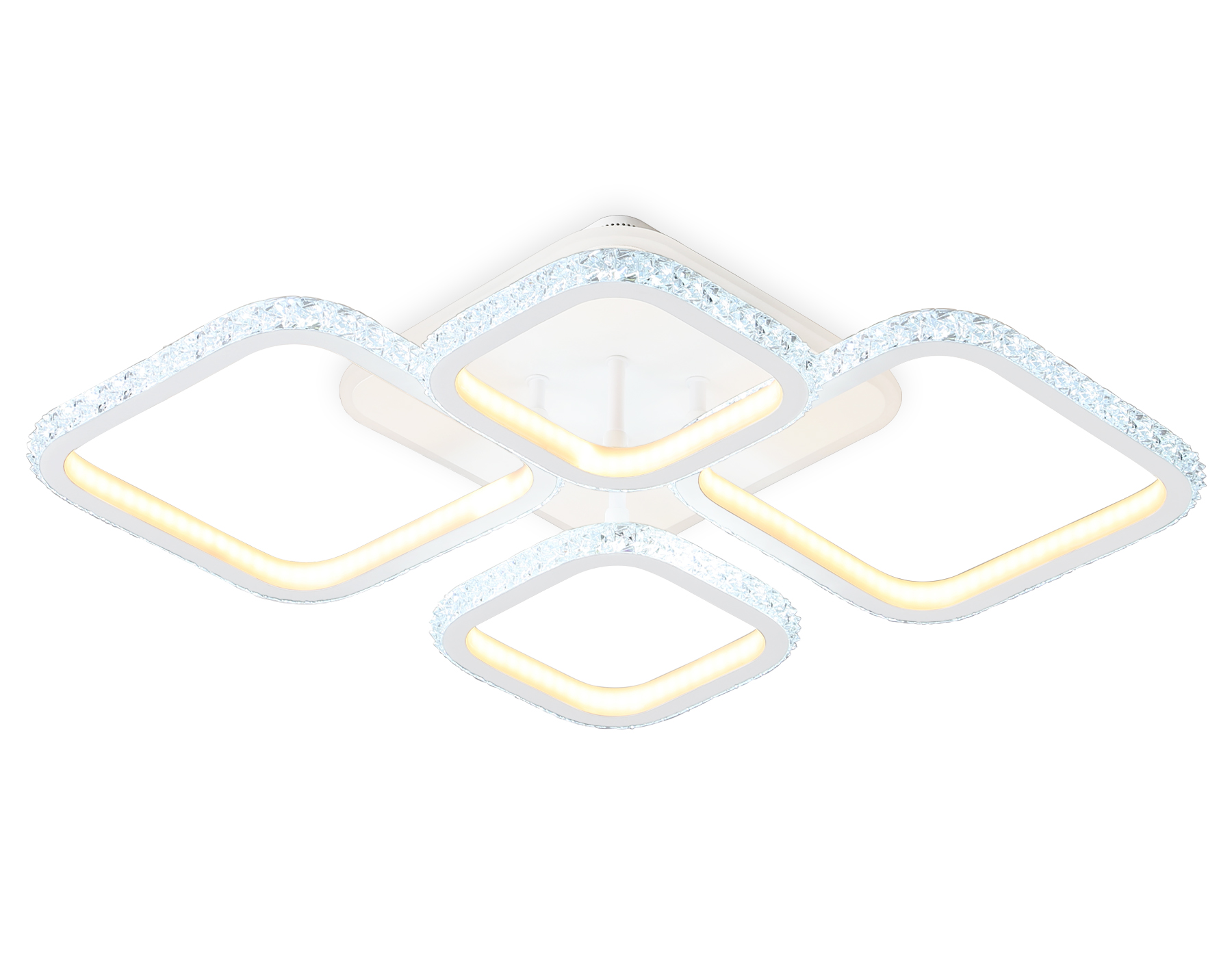 Потолочный светодиодный светильник с пультом FA9541/2+2 WH белый 108W 6400K/3000K 670*500*110 (ПДУ РАДИО 2.4G)