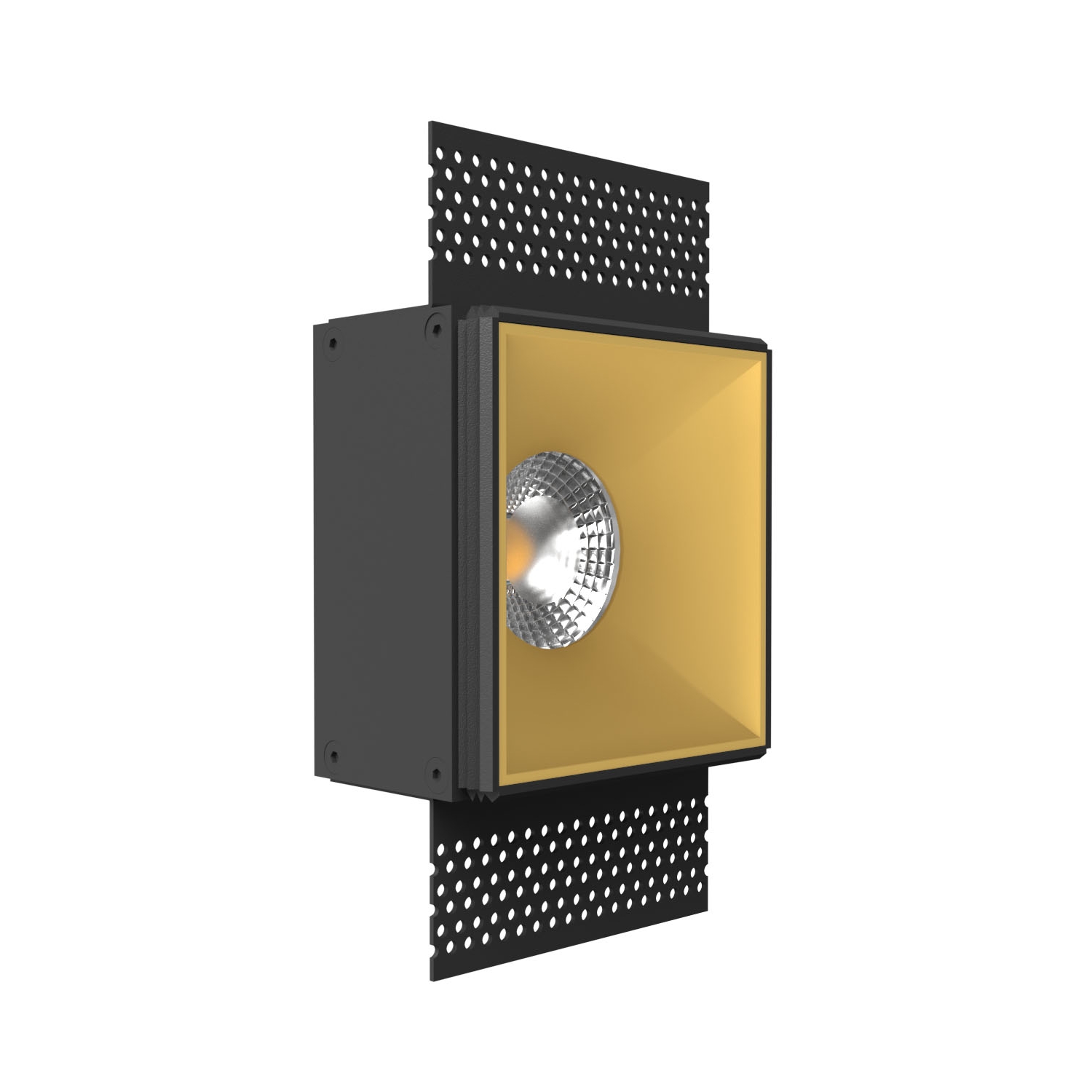 Встраиваемый светильник под сменную лампу Ledron Rise SQ H KIT1 Gold (8570)