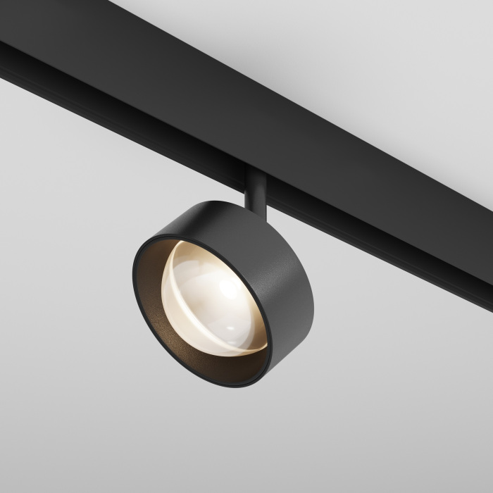 Трековый светильник магнитный 15W 48V Maytoni Lens TR217-2-15W3K-B (tr217-2-15w3k-b)