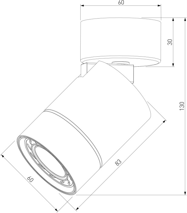 Спот Elektrostandard Niro 2501301 GU10 белый (a065462)