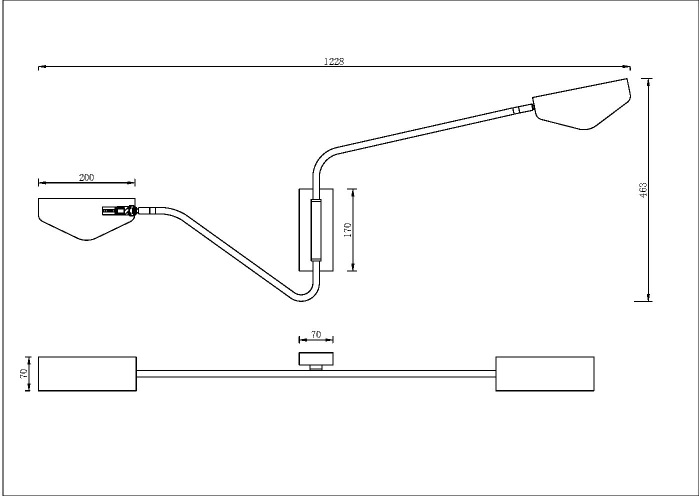Бра Notta MOD417WL-02BS (mod417wl-02bs)