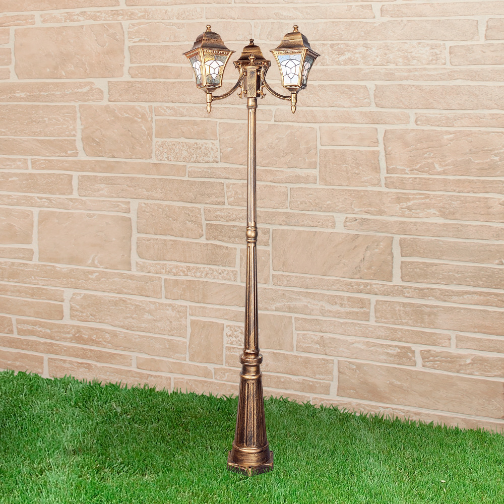 Наземный фонарь F3 черное золото Elektrostandard Altair (electrostandart_a025024)