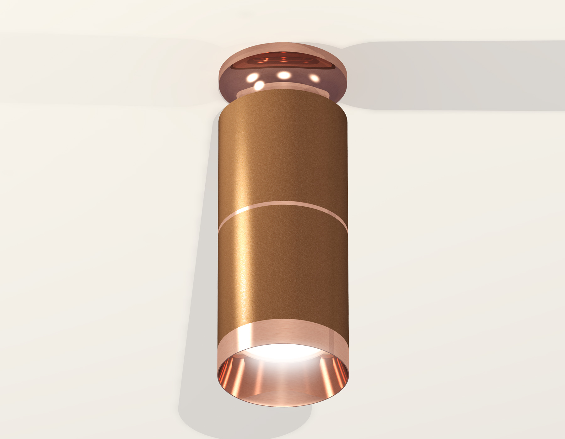 Комплект накладного светильника XS6304210 SCF/PPG кофе песок/золото розовое полированное MR16 GU5.3 (N6906, C6304, A2063, N6135)