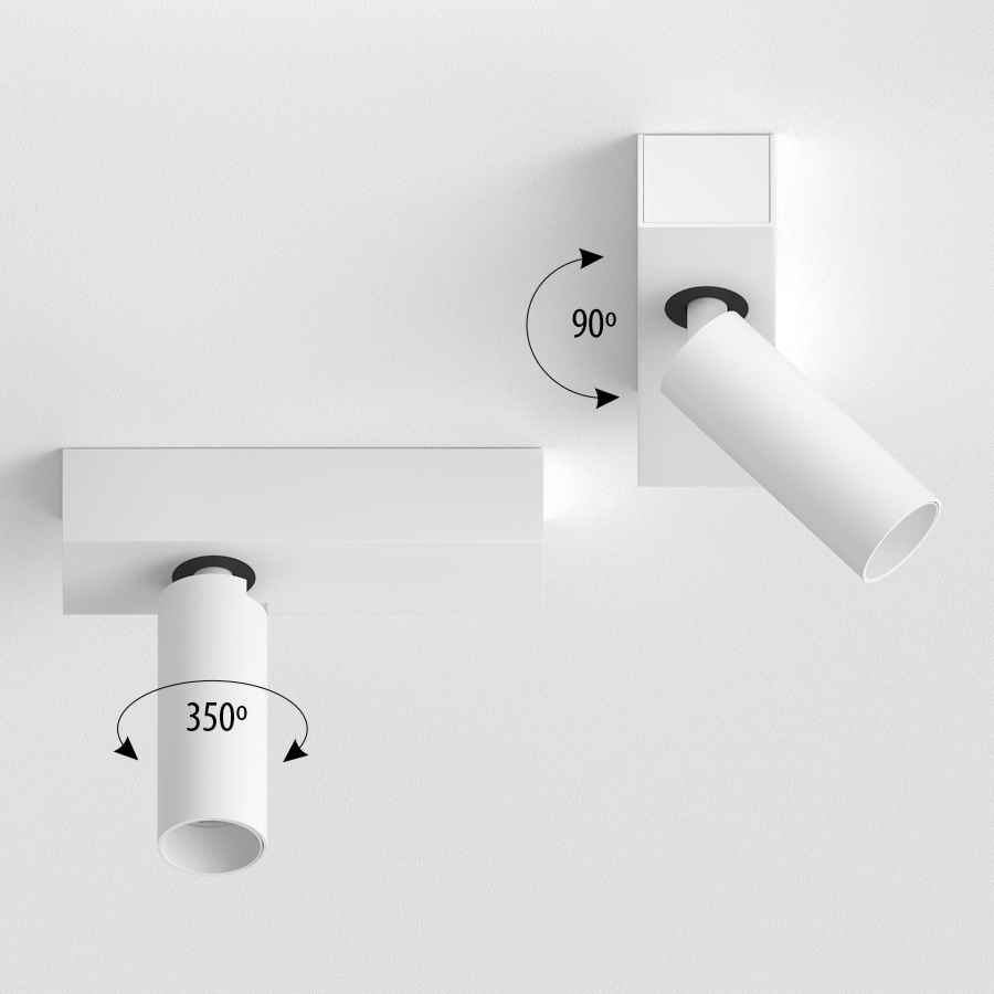 Накладной поворотный светодиодный светильник Ledron SAGITONY E S40 White 4000K (11130)