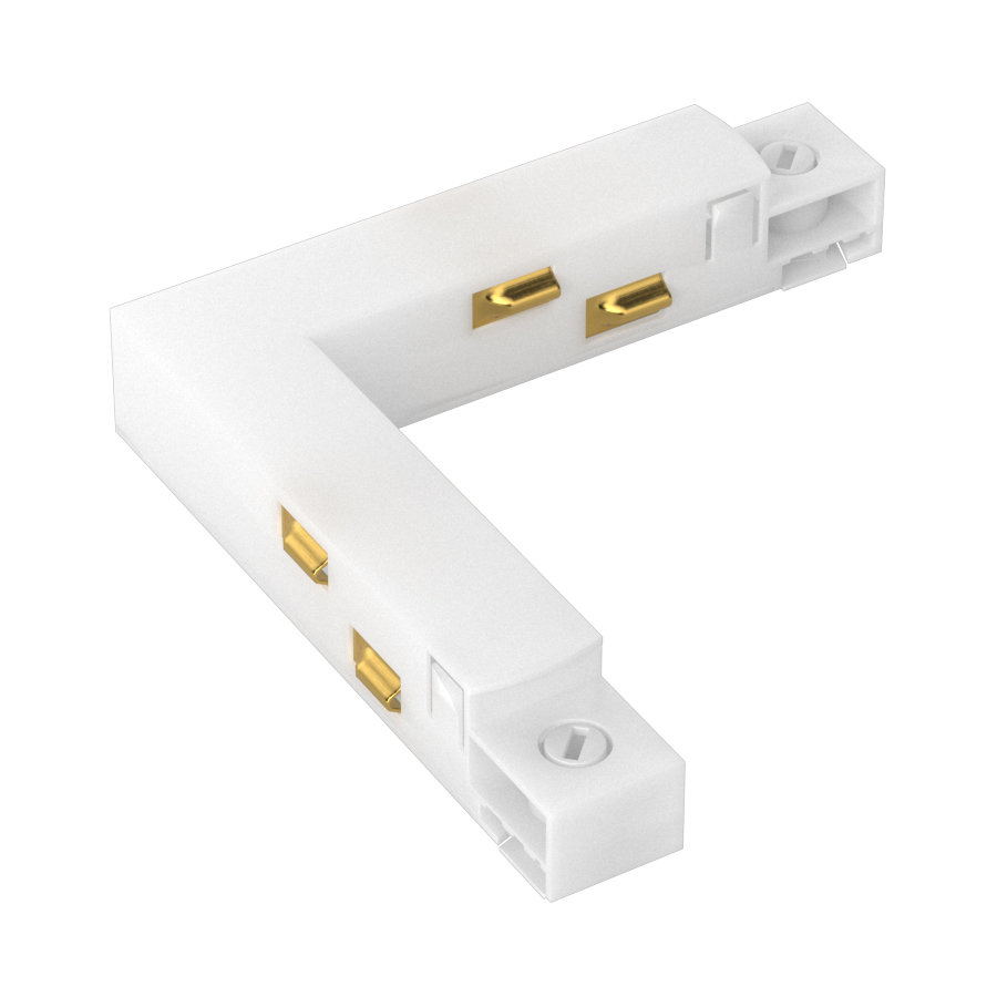 Коннектор угловой жесткий TSM-L White для горизонтального соединения магнитной системы (4975)