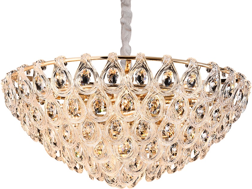 Подвесная люстра хрустальная Newport 5250 52594C gold (5259_4_c_gold)