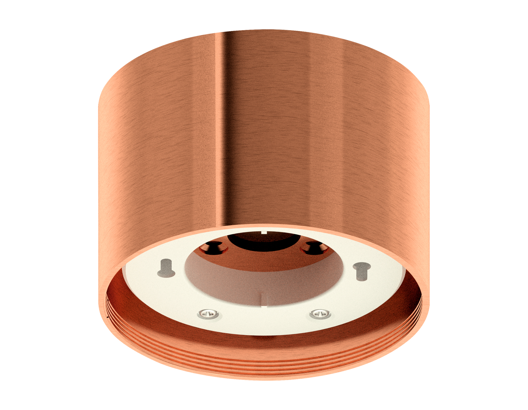 Корпус светильника накладной C8122 PPG золото розовое полированное D85*H60mm GX53