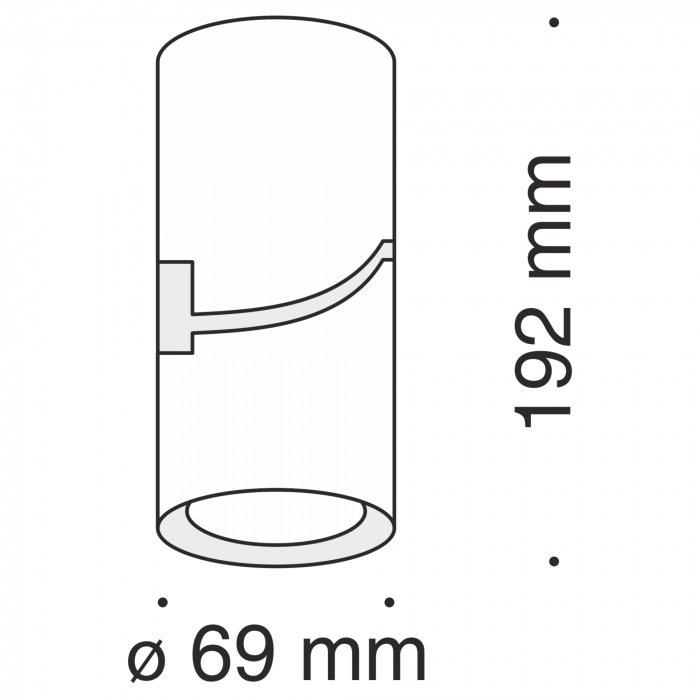 Спот Tube C019CW-01W (c019cw-01w)