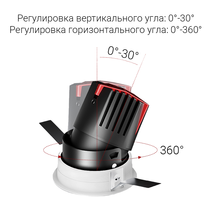 Встраиваемый светодиодный светильник Starship Frame White 12W Zigbee (11614)