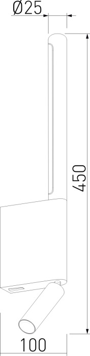 Настенный светильник светодиодный для чтения Elektrostandard Sarca 40111LED латунь a066400 (a066400)