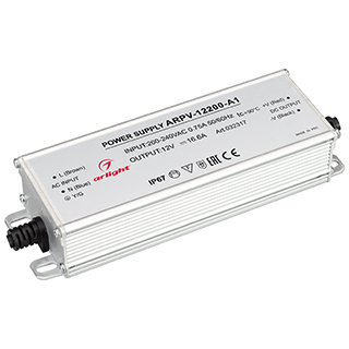 Блок питания ARPV-12200-A1 (12V, 16.6A, 200W) (Arlight, IP67 Металл, 3 года) 032317