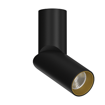 Накладной поворотный светильник под сменную лампу Ledron MJ1402 Black-Gold (2846)