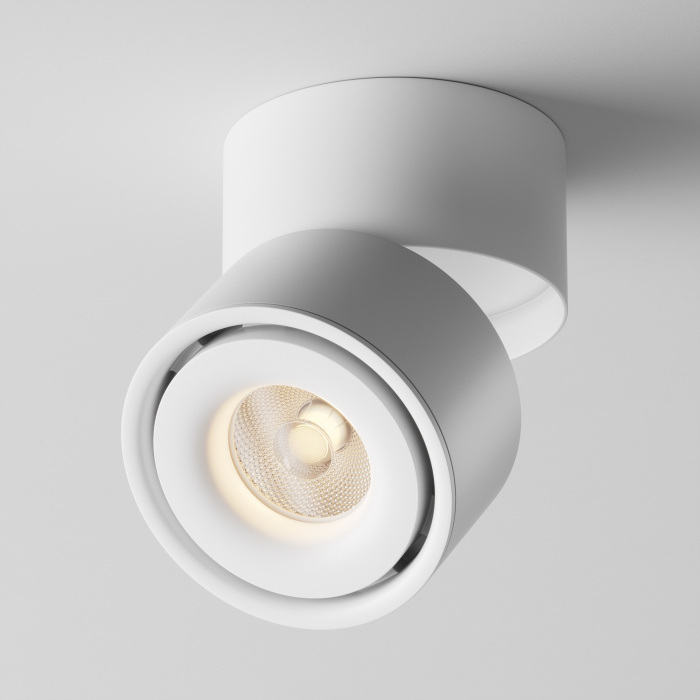 Накладной потолочный светильник Yin 3000K 1x15Вт 24 LED Maytoni Technical C084CL-15W3K-W (c084cl-15w3k-w)