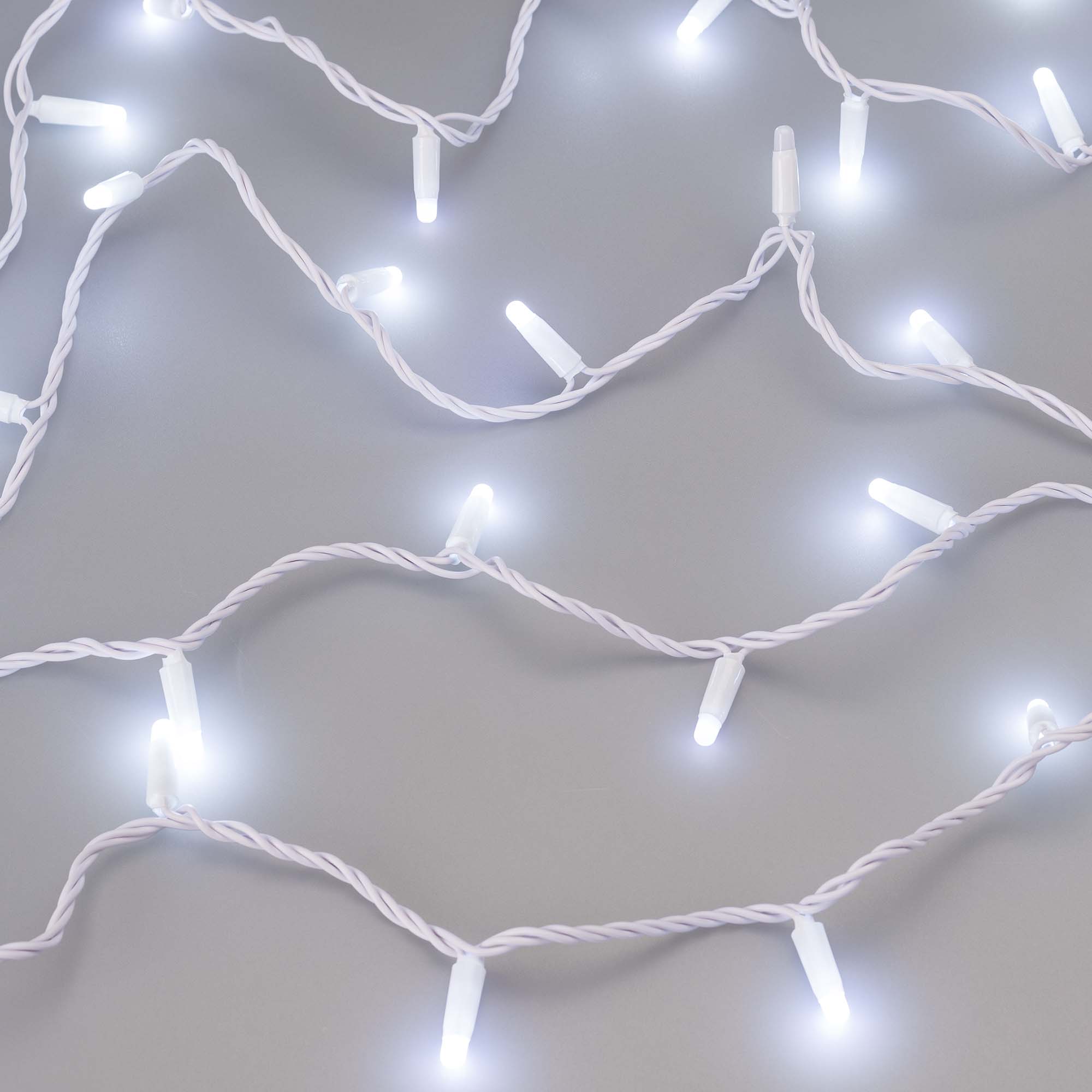 Светодиодная гирлянда ARD-STRING-CLASSIC-10000-WHITE-100LED-MILK-FLASH White (230V, 7W) (Ardecoled, IP65) 031203