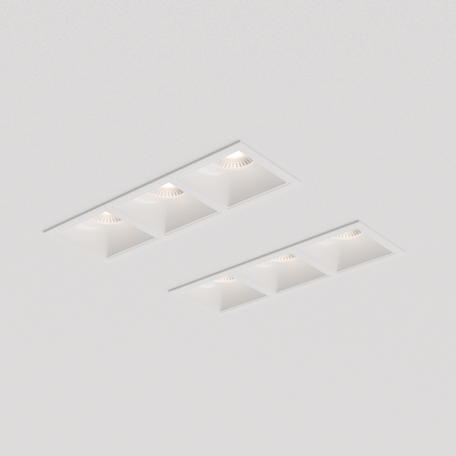 Встраиваемый светильник под сменную лампу Ledron RISE KIT3 White (2463)