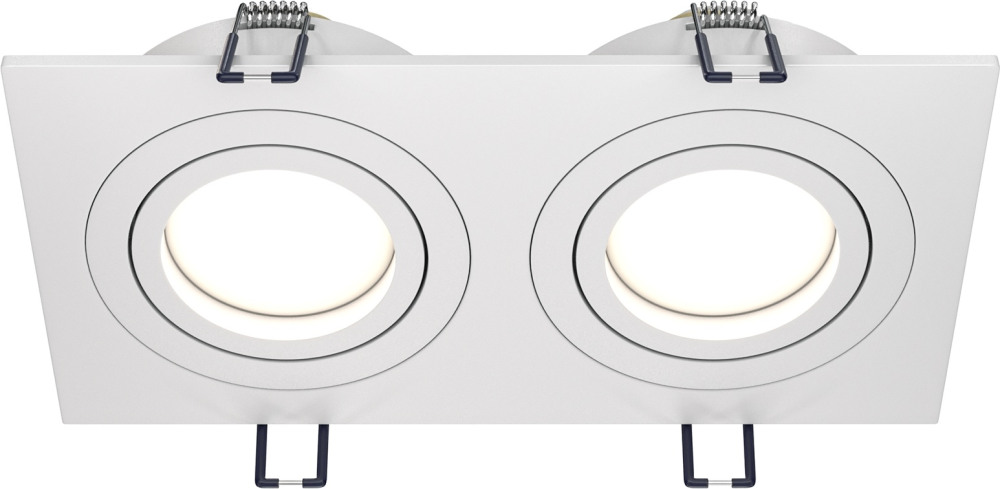 Встраиваемый светильник Atom GU10 2x50Вт Maytoni Technical DL024-2-02W (dl024-2-02w)