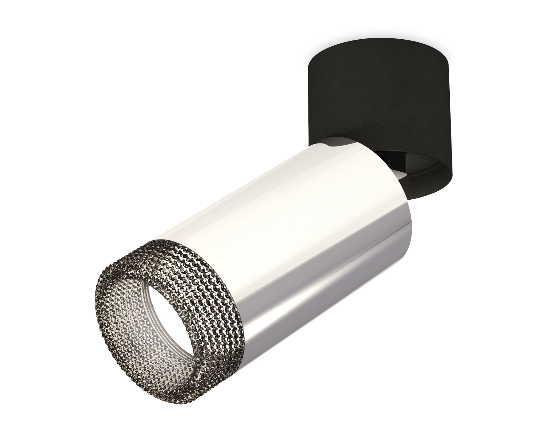 Комплект накладного поворотного светильника XM6325041 PSL/BK/BK серебро полированное/черный/тонированный (A2221, C6325, N6151)