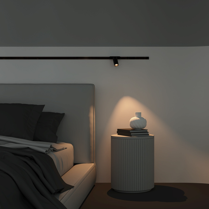 Трековый светильник Focus Led Radity 3000K 12Вт 36 магнитный Maytoni Technical TR103-1-12W3K-M-B (tr103-1-12w3k-m-b)