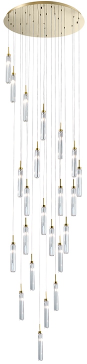 Подвесной светильник хрустальный Newport 4520 452814S gold (4528_14_s_gold)